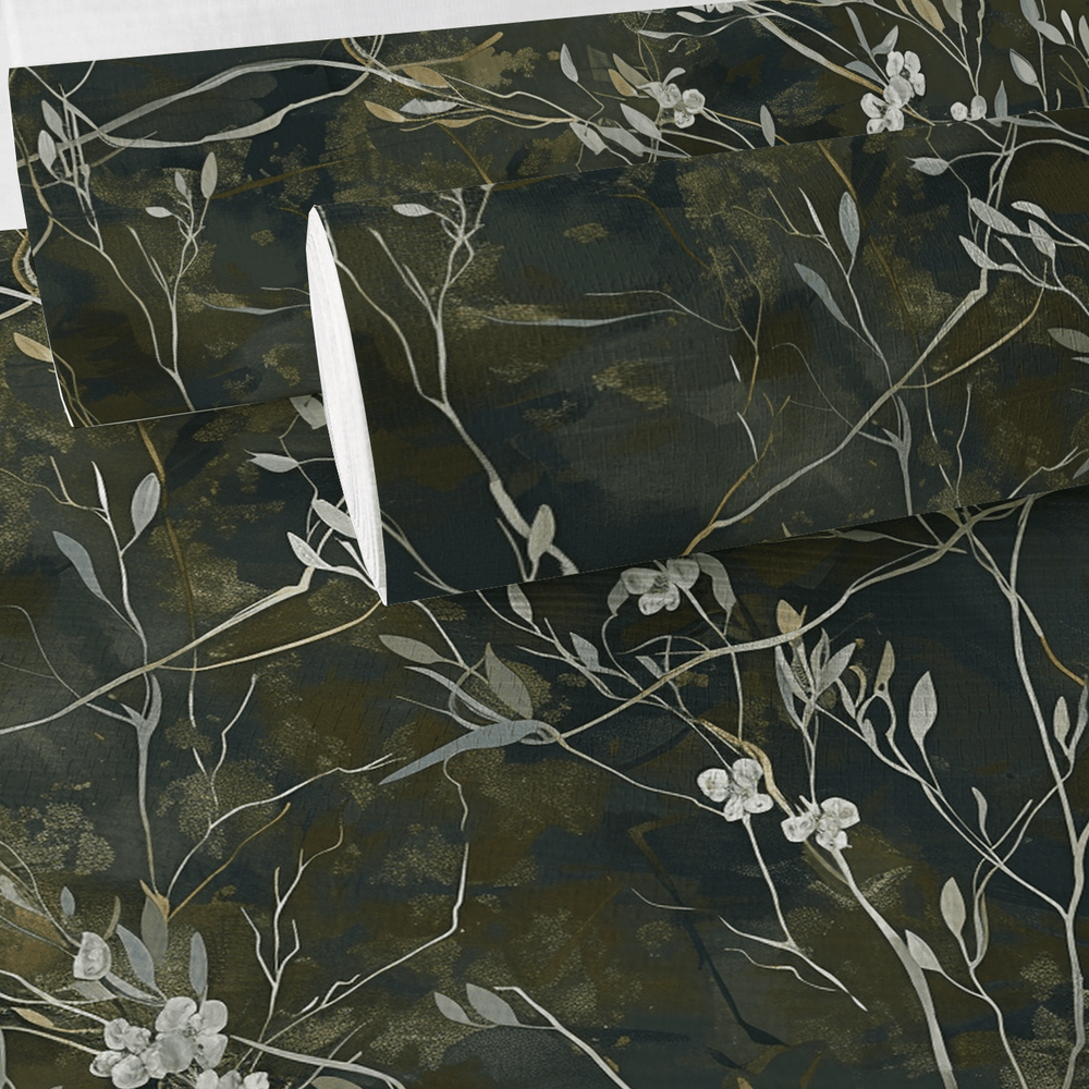 Lowland Reverie Faux Grasscloth Wallpaper - Painted Paper