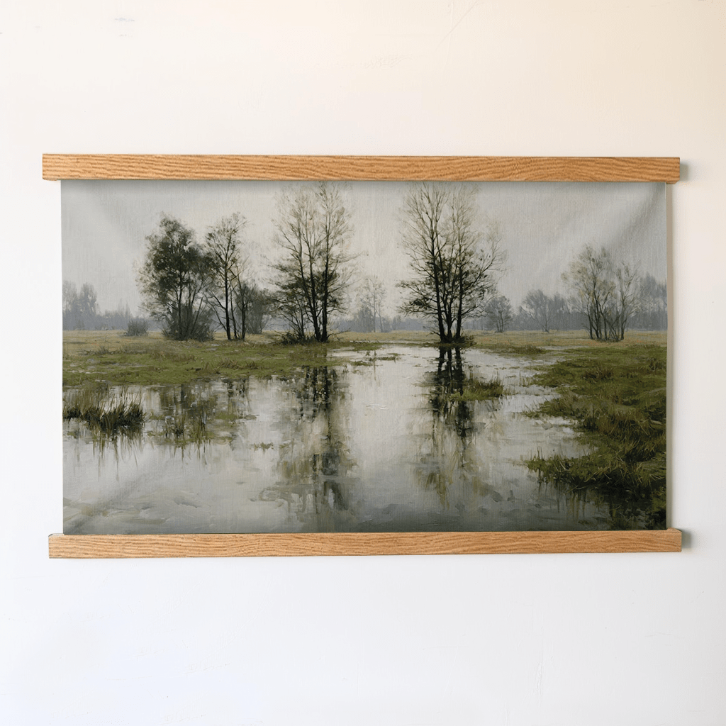 Lowlight Path - Tapestry - Painted Paper
