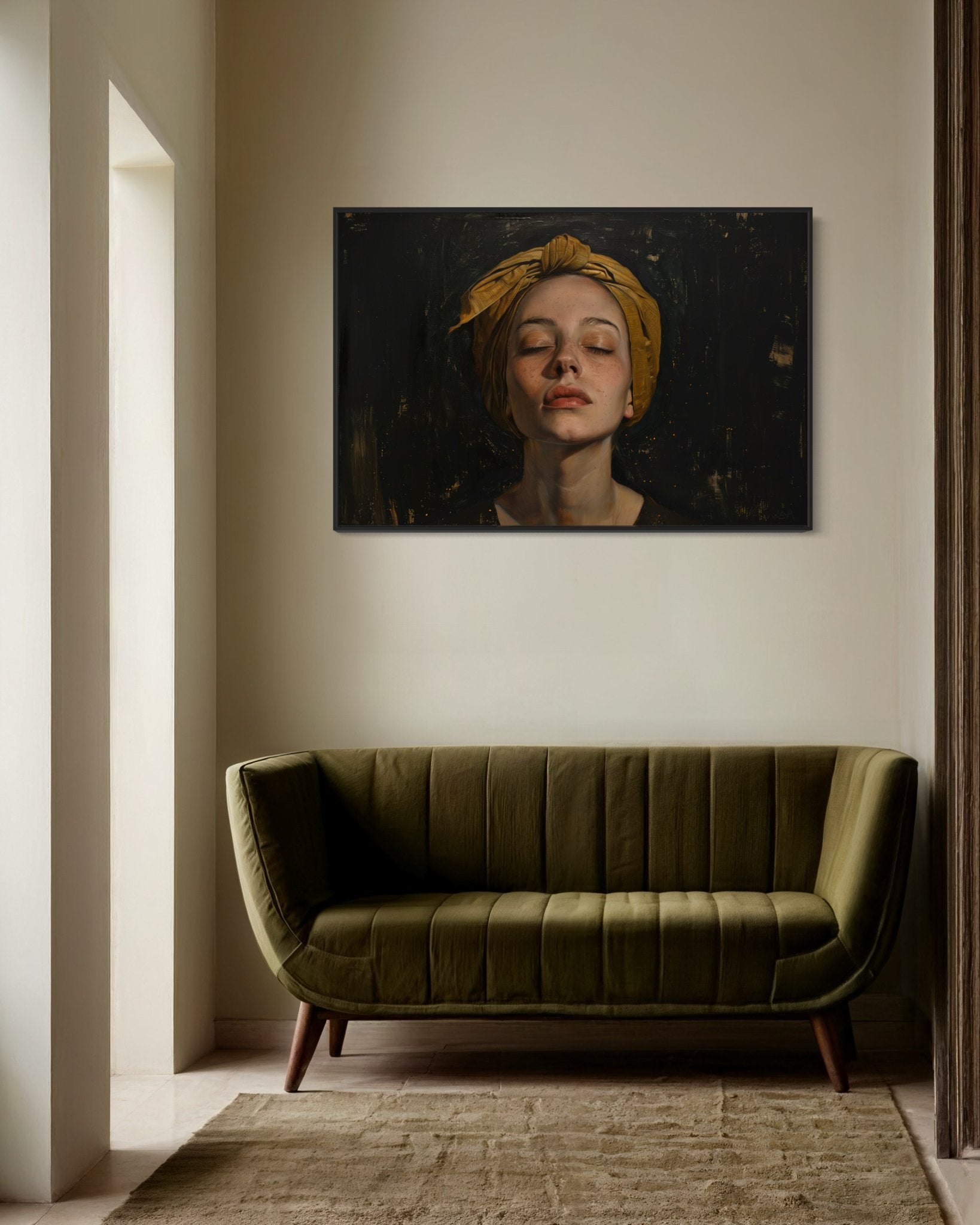 Luan Portrait Canvas Print - Painted Paper