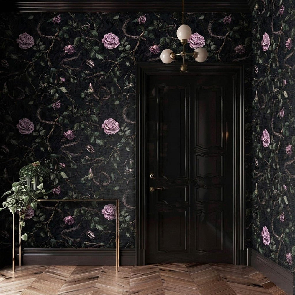 Lucien Faux Grasscloth Wallpaper - Painted Paper