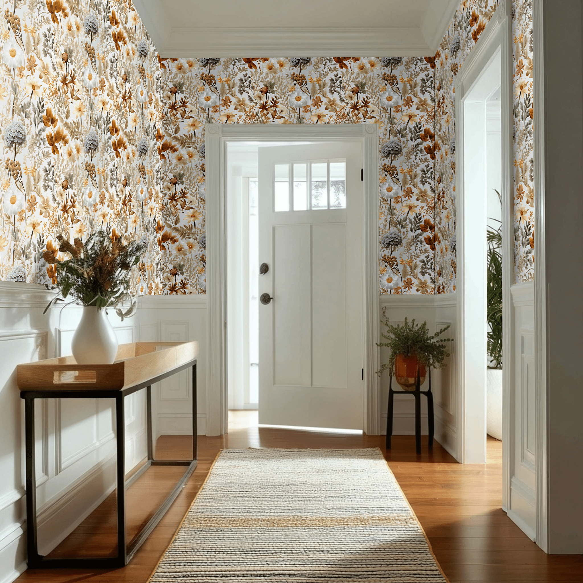 Luna Floral Wallpaper - Painted Paper