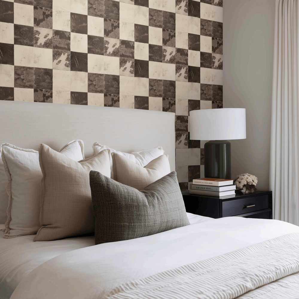 Lyle Cowhide Wallpaper - Painted Paper