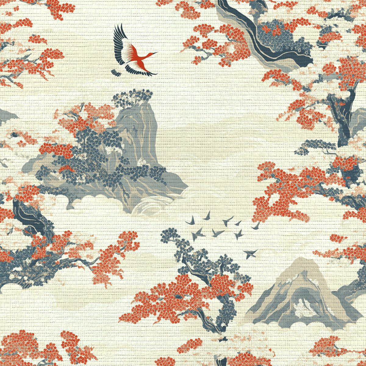 Maeve Faux Grasscloth Wallpaper - Painted Paper
