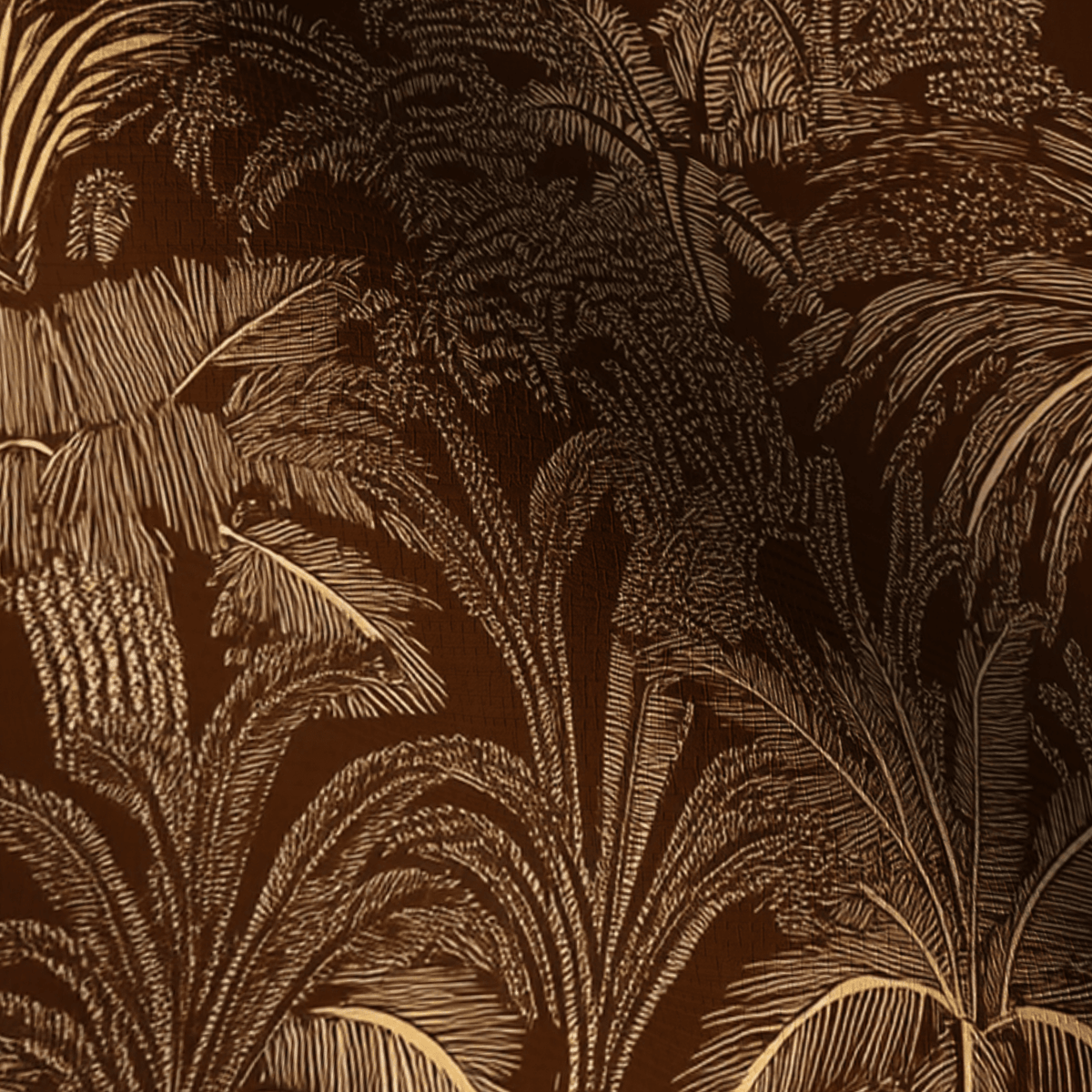 Mahogany Faux Grasscloth Wallpaper - Painted Paper