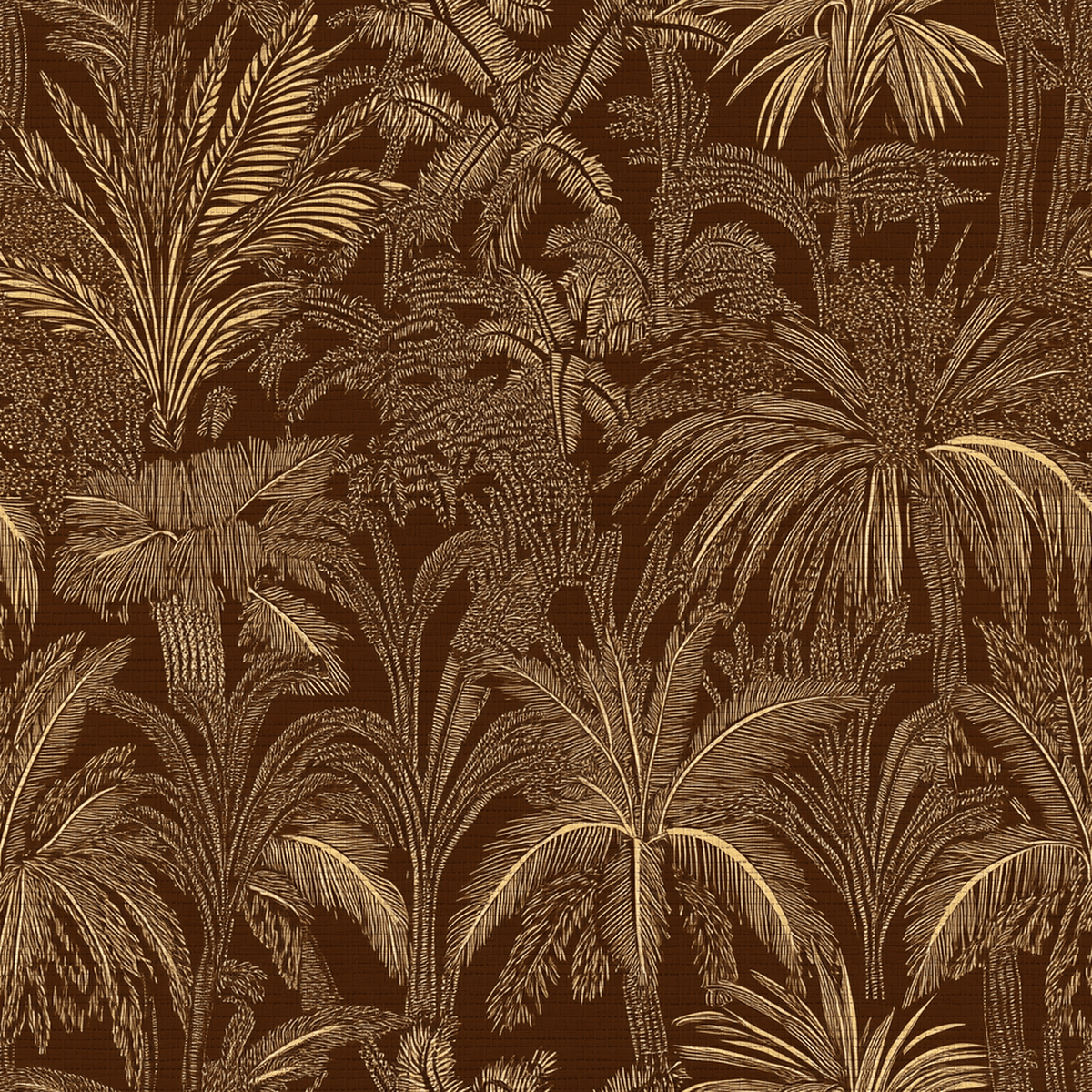 Mahogany Faux Grasscloth Wallpaper - Painted Paper