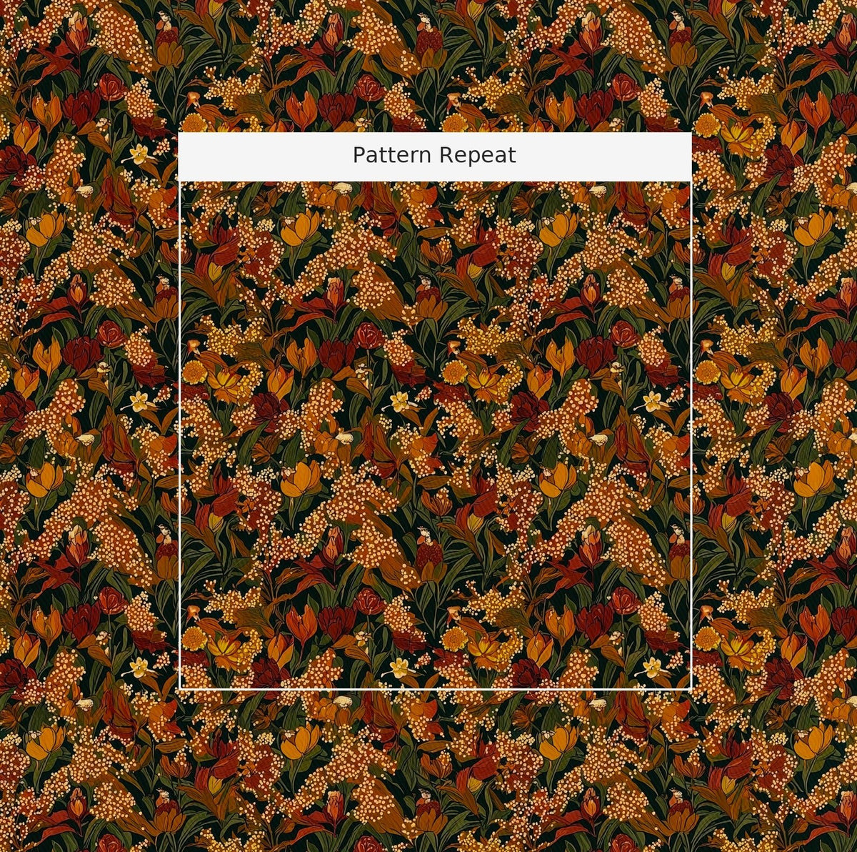 Marantha - Fabric - Painted Paper