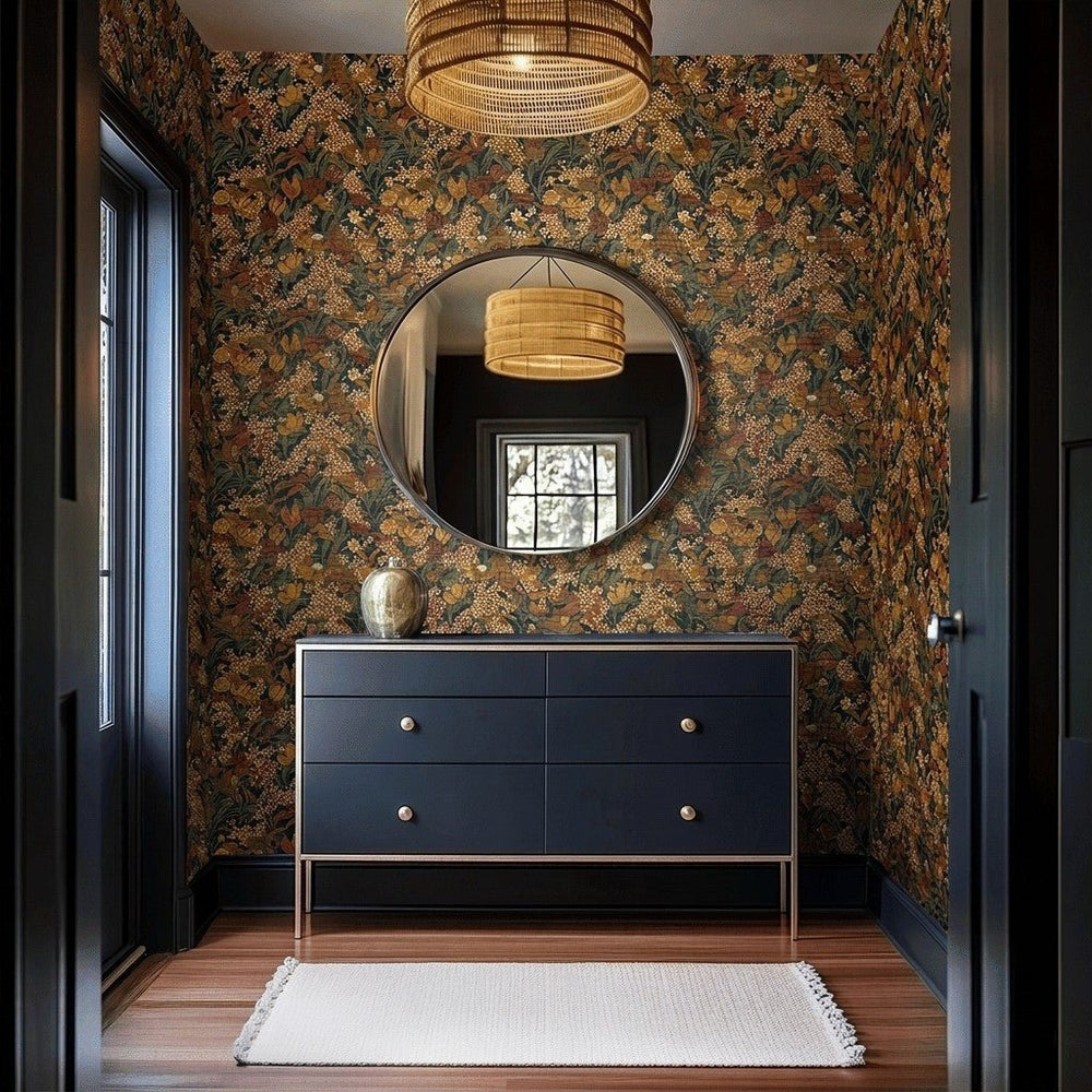 Marantha Faux Grasscloth Wallpaper - Painted Paper
