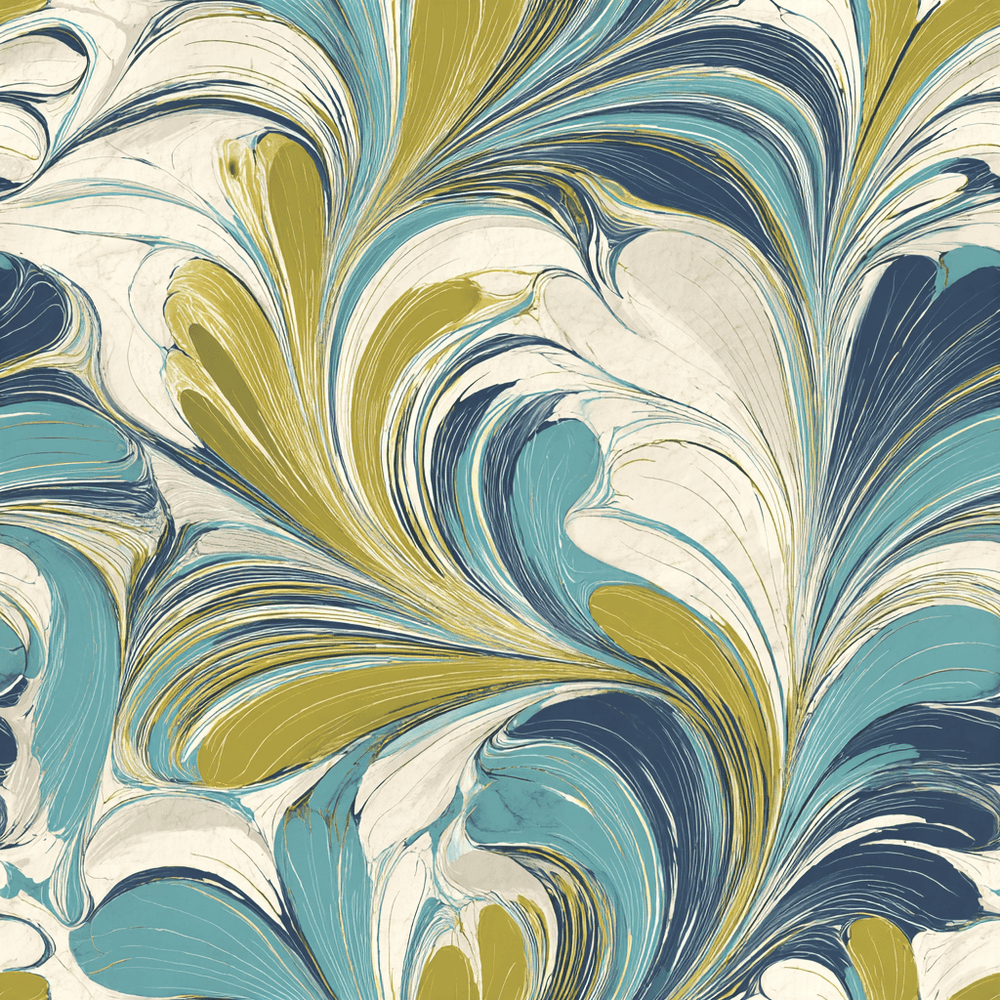 Marble & Chartreuse Wallpaper - Painted Paper