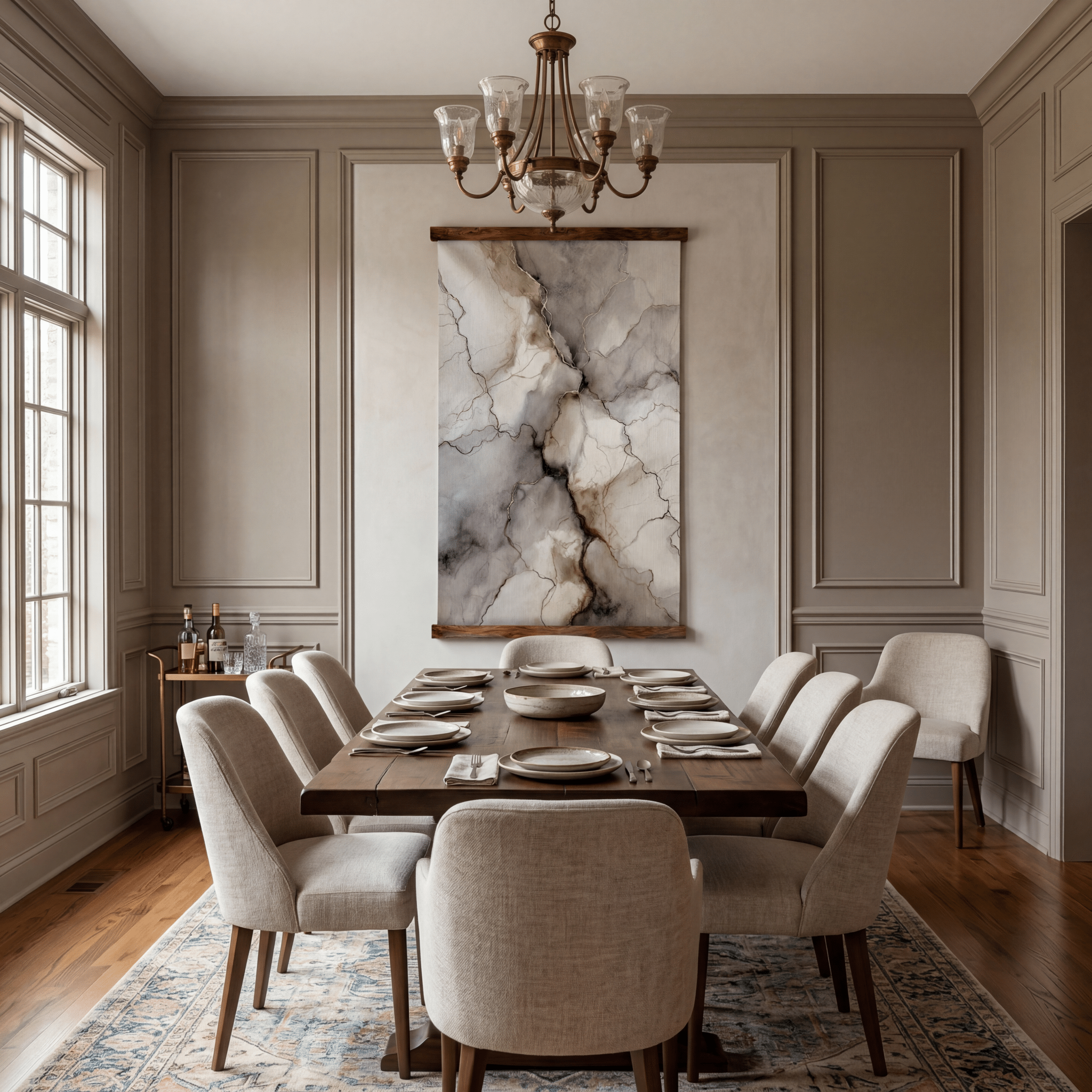 Marble Form - Tapestry - Painted Paper