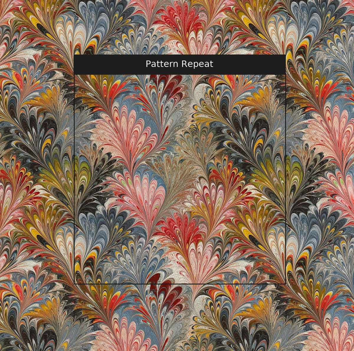 Marble Mania - Fabric - Painted Paper