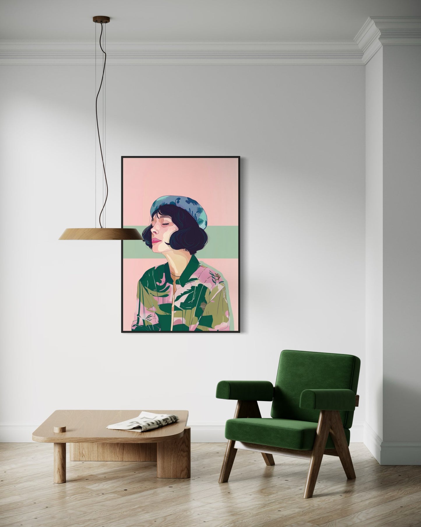 Marcellus Portrait Canvas Print - Painted Paper