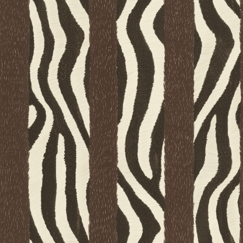 March Zebra Stripe Wallpaper - Painted Paper