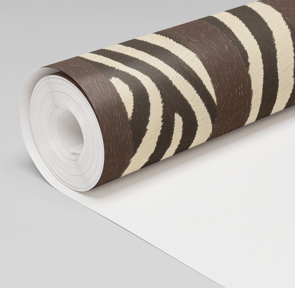 March Zebra Stripe Wallpaper - Painted Paper