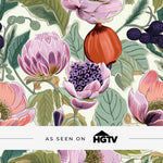 Margo Fruit Floral Wallpaper - Painted Paper