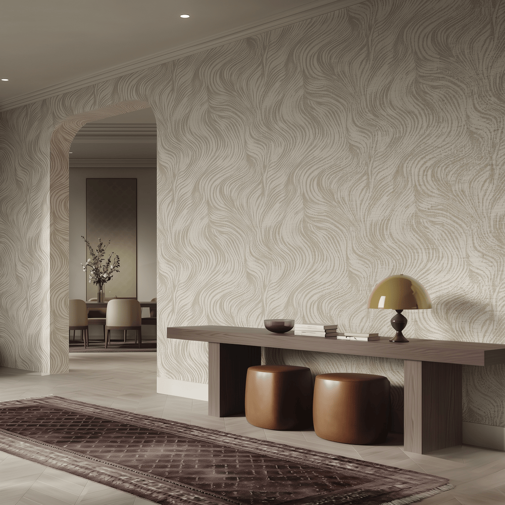 Marguerite Faux Grasscloth Wallpaper - Painted Paper