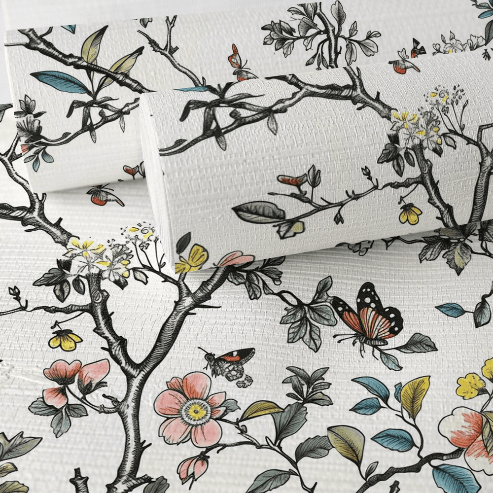 Marigold Faux Grasscloth Wallpaper - Painted Paper