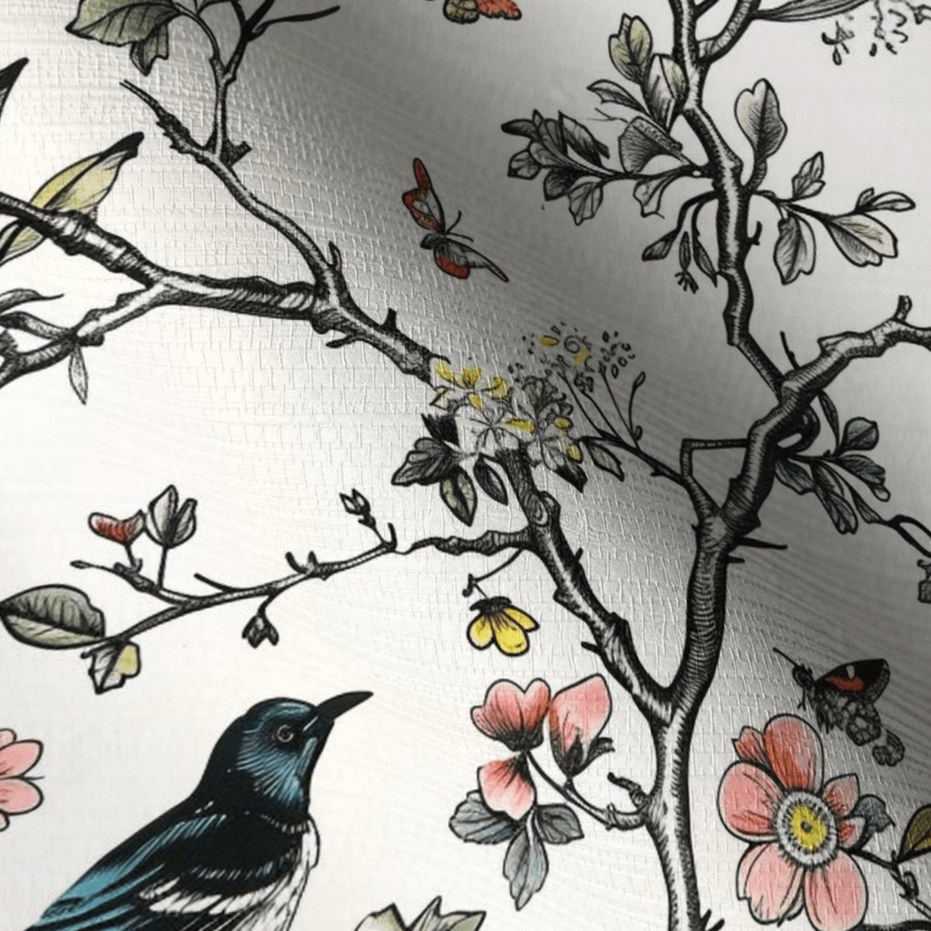 Marigold Faux Grasscloth Wallpaper - Painted Paper