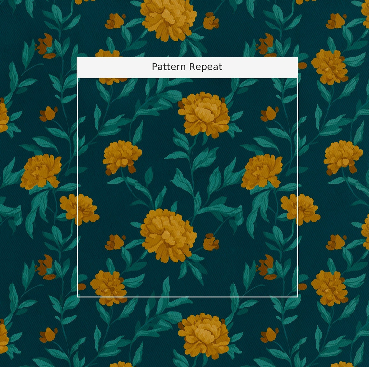 Marigold Manor - Fabric - Painted Paper