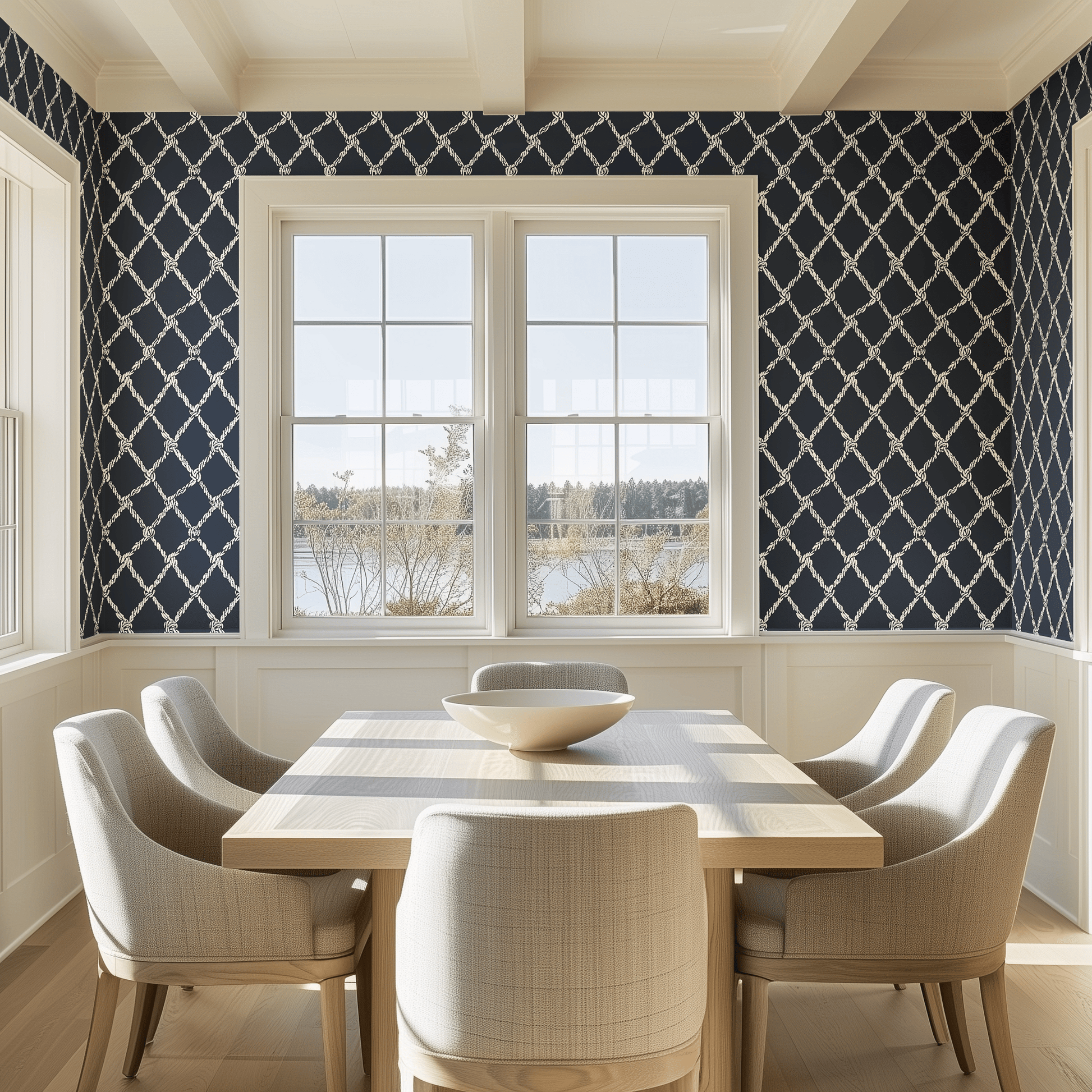 Mariner’s Net Wallpaper - Painted Paper