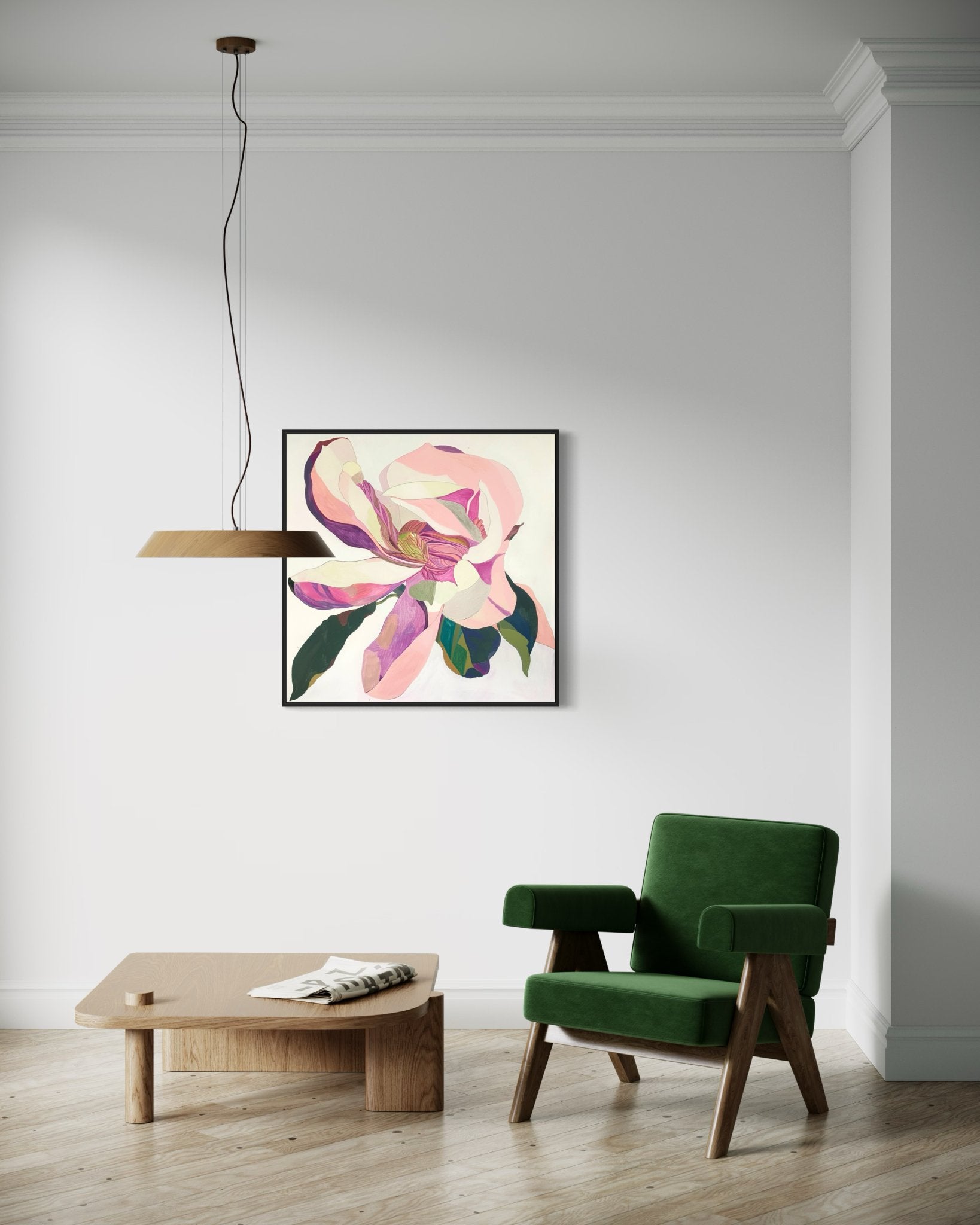 Marnie Abstract Canvas Print - Painted Paper