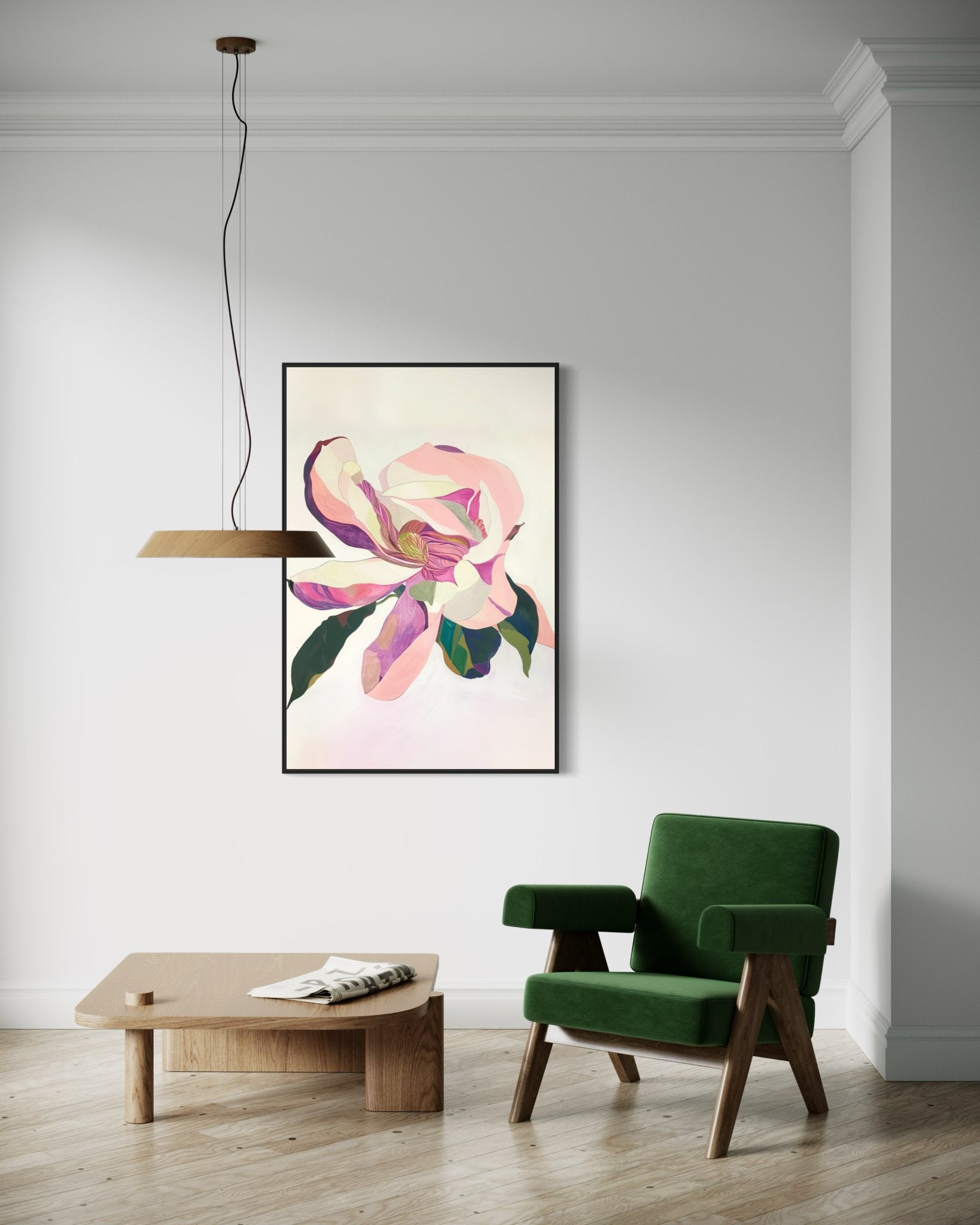 Marnie Abstract Canvas Print - Painted Paper