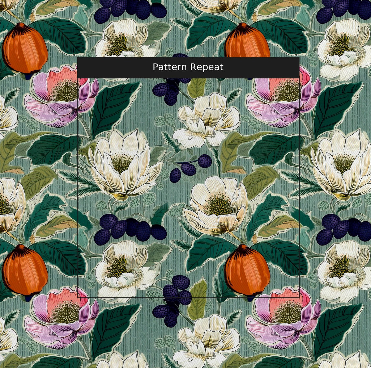 Mary Ella - Fabric - Painted Paper