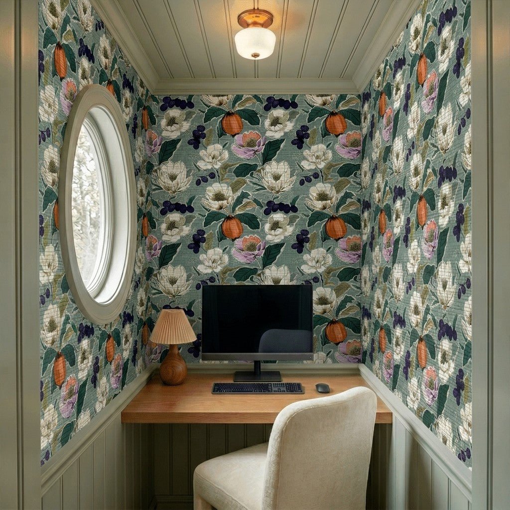 Mary Ella Faux Grasscloth Wallpaper - Painted Paper