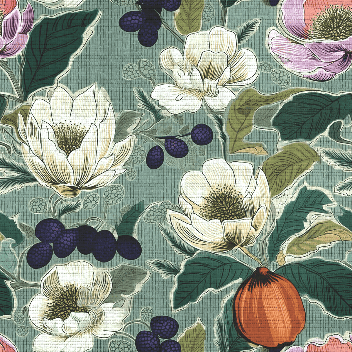 Mary Ella Faux Grasscloth Wallpaper - Painted Paper