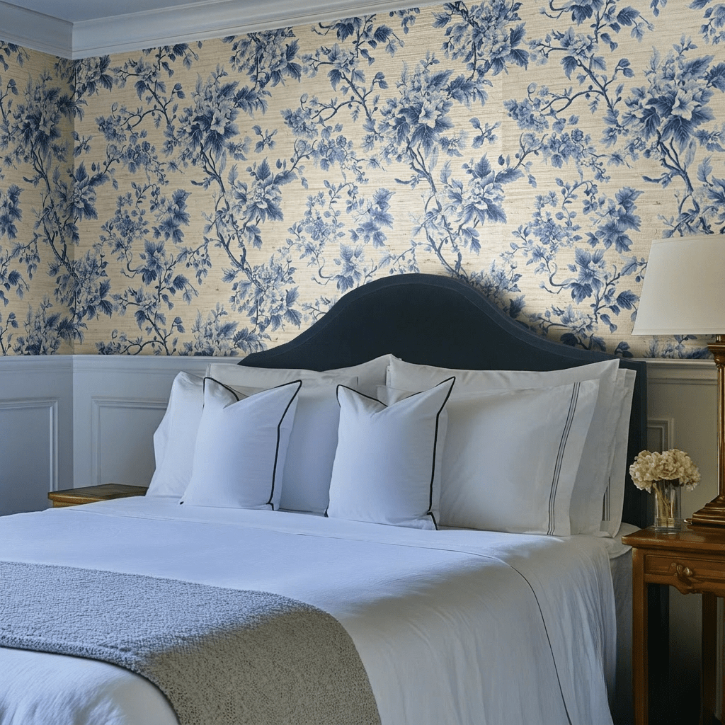 Maude Faux Grasscloth Wallpaper - Painted Paper