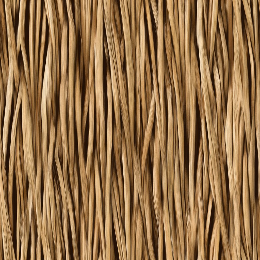 Meadow Thatch Wallpaper - Painted Paper