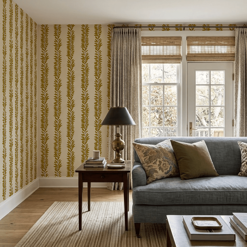Meander Vine - Wallpaper - Painted Paper