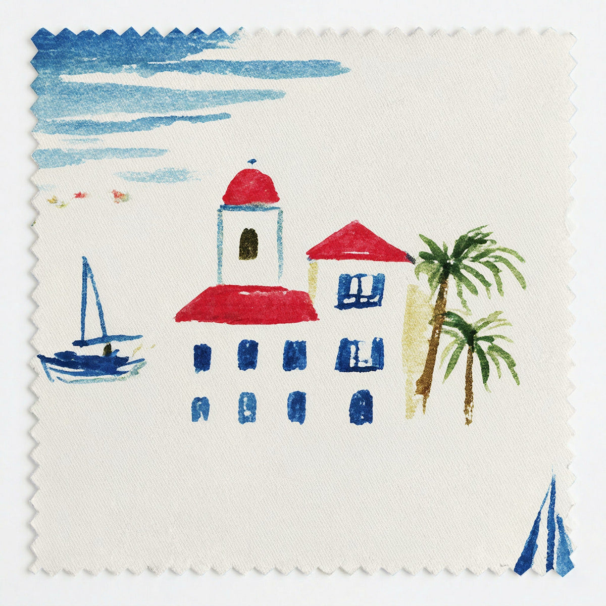 Meet You in Amalfi - Fabric - Painted Paper