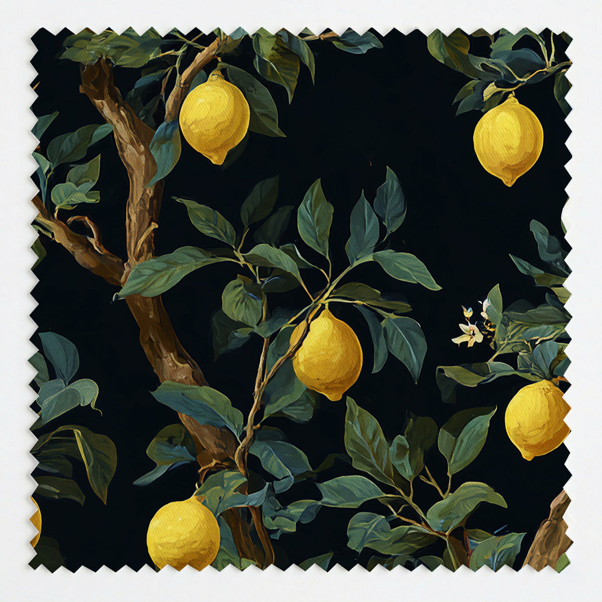 Midnight Citrus - Fabric - Painted Paper