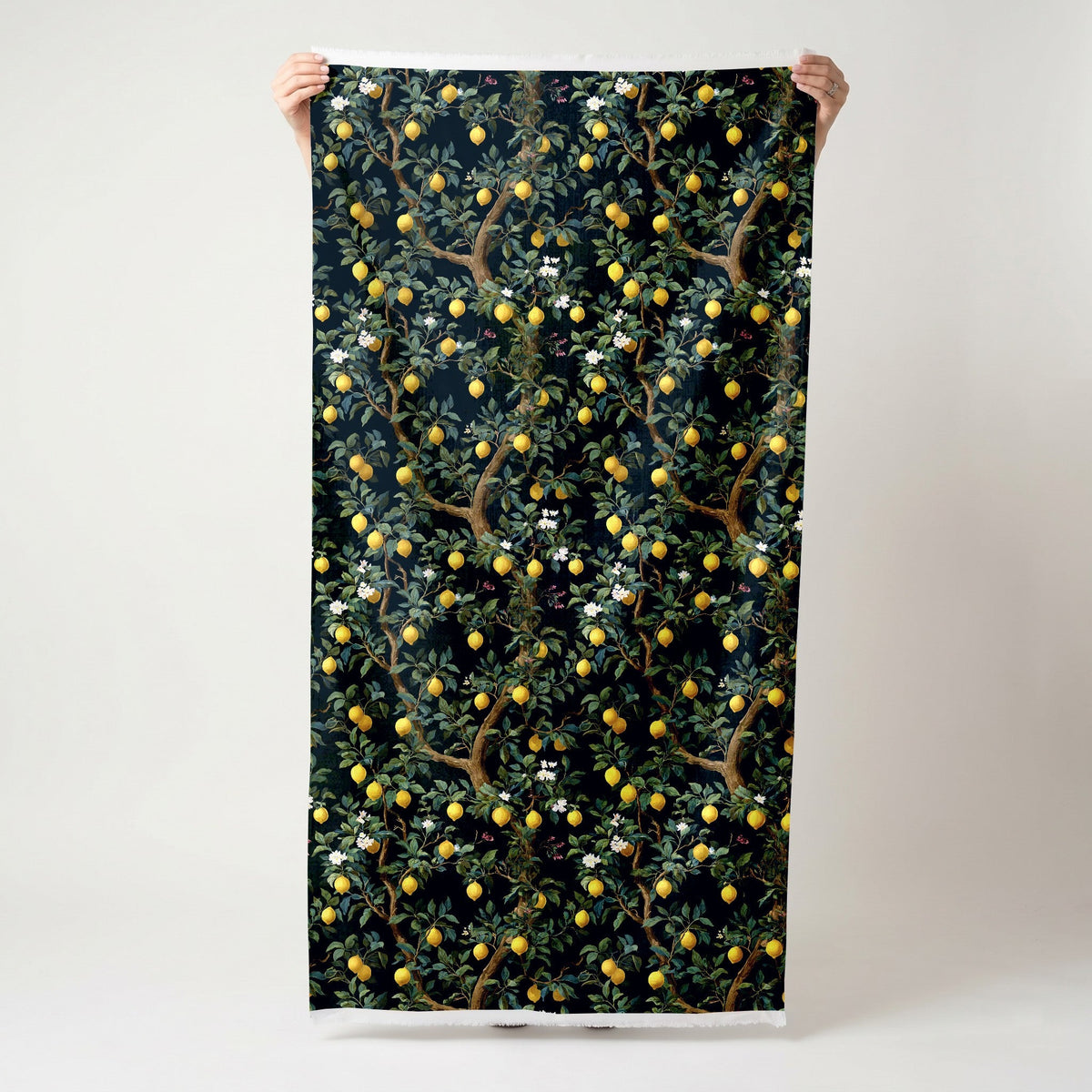 Midnight Citrus - Fabric - Painted Paper