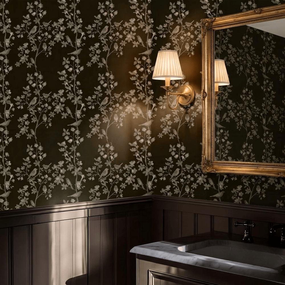 Midnight in the Garden Wallpaper - Painted Paper