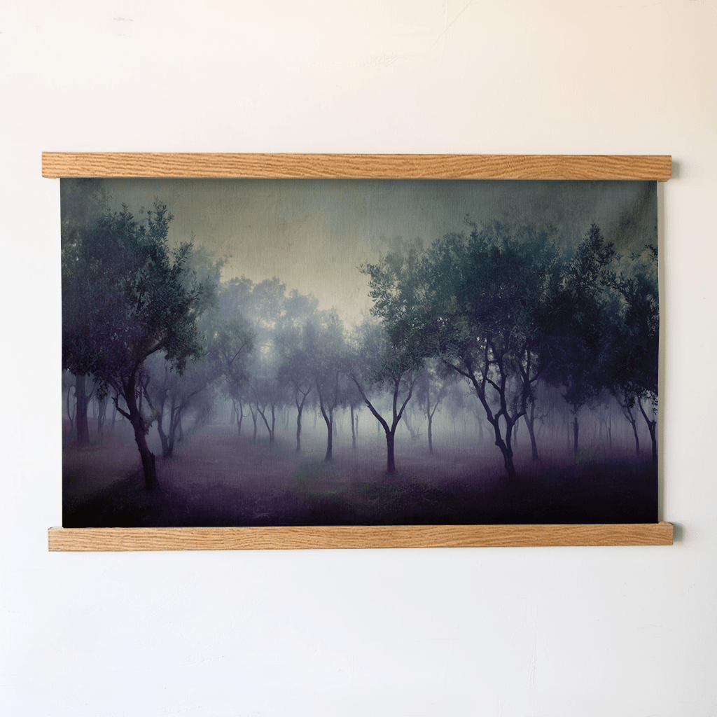 Midnight Orchard - Tapestry - Painted Paper