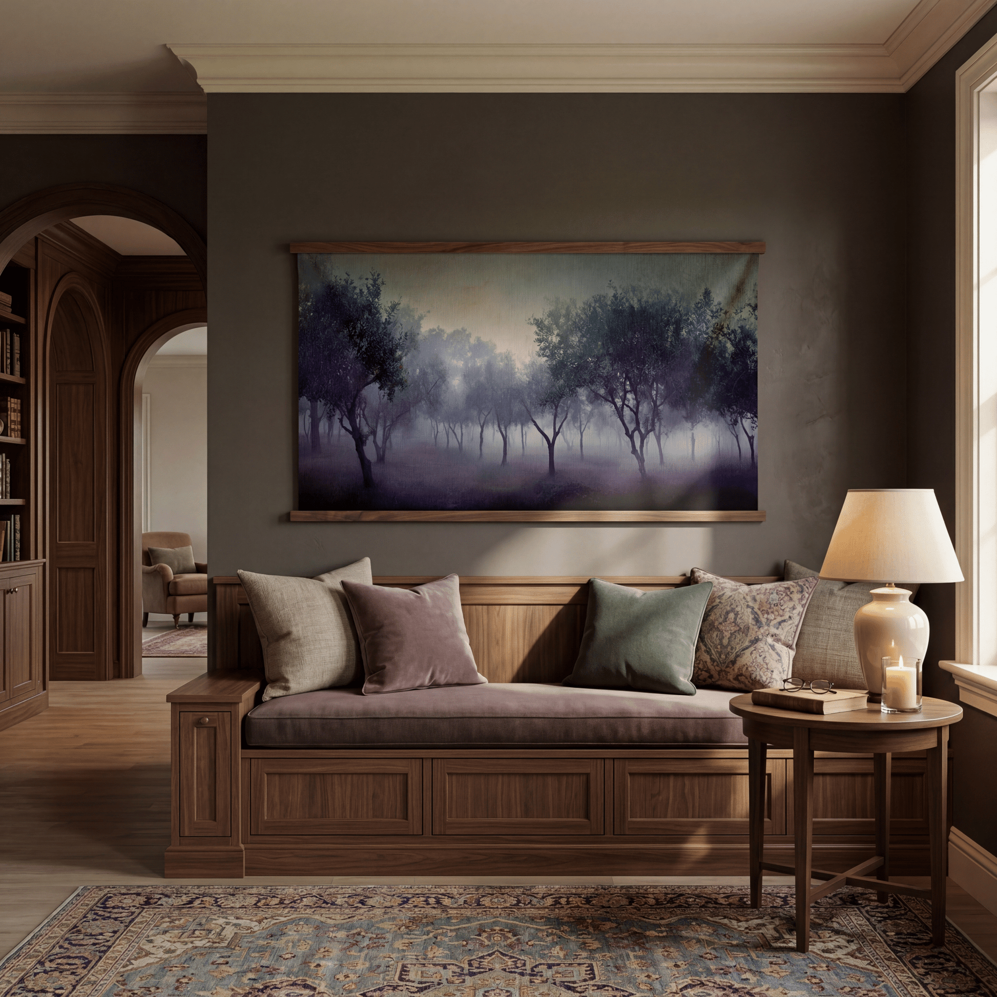 Midnight Orchard - Tapestry - Painted Paper