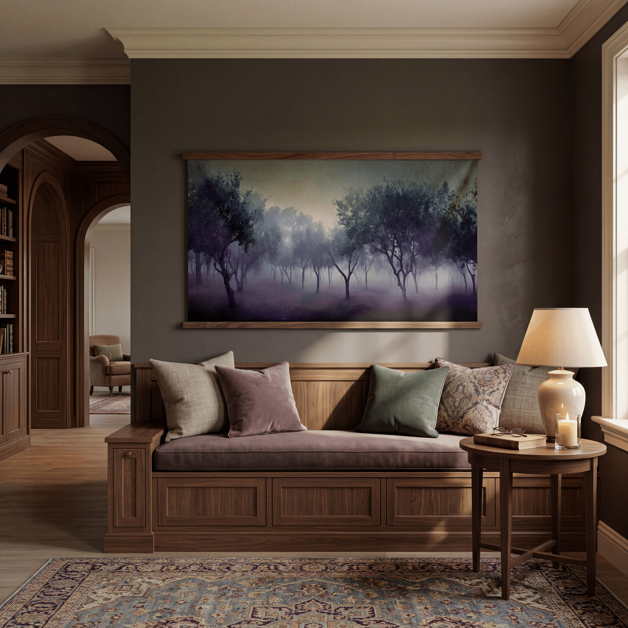 Midnight Orchard - Tapestry - Painted Paper