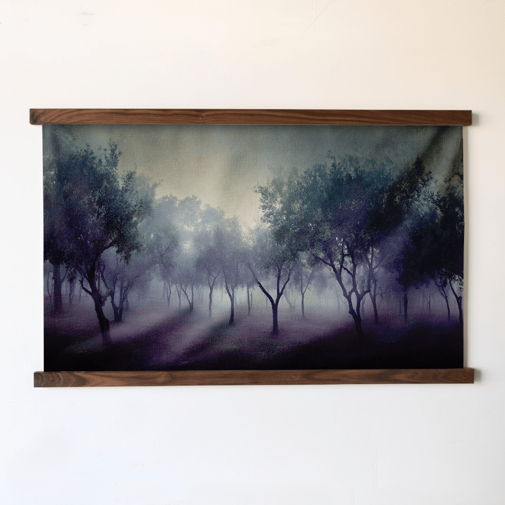Midnight Orchard - Tapestry - Painted Paper