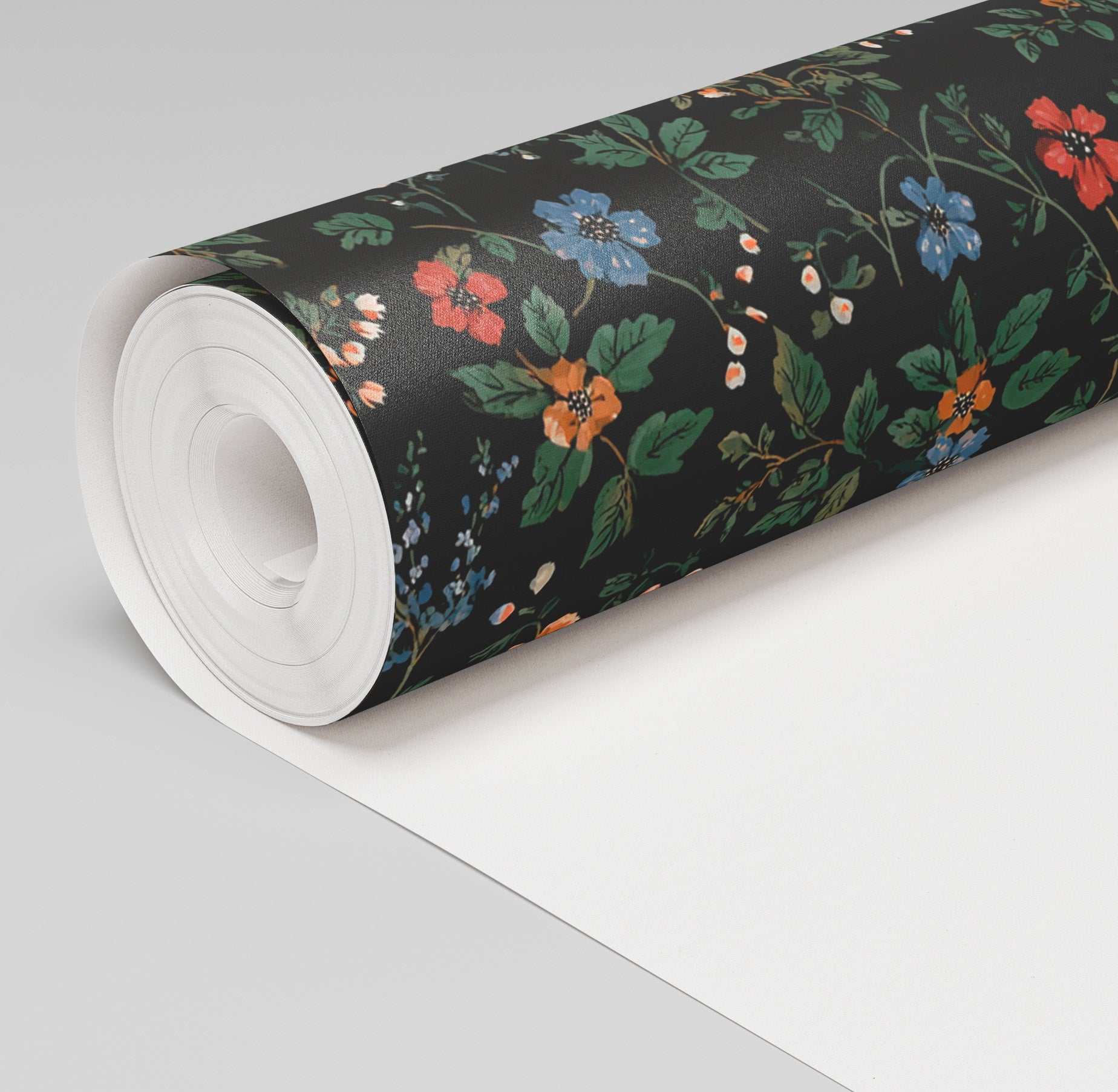 Midnight Posy Wallpaper - Painted Paper