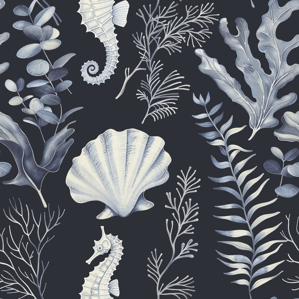 Midnight Reef Wallpaper - Painted Paper