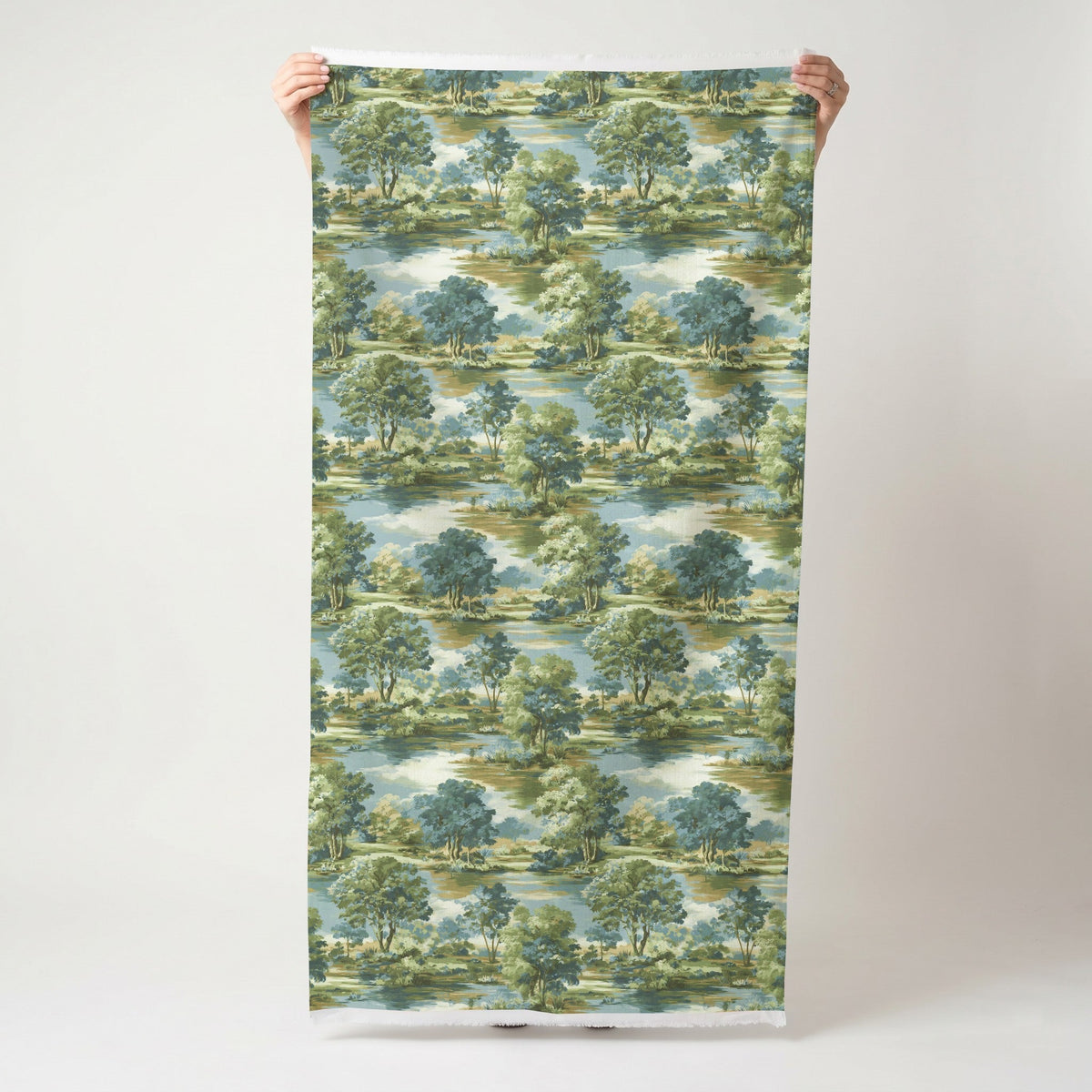 Midnight Spruce - Fabric - Painted Paper