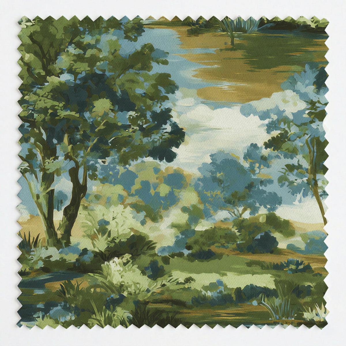 Midnight Spruce - Fabric - Painted Paper