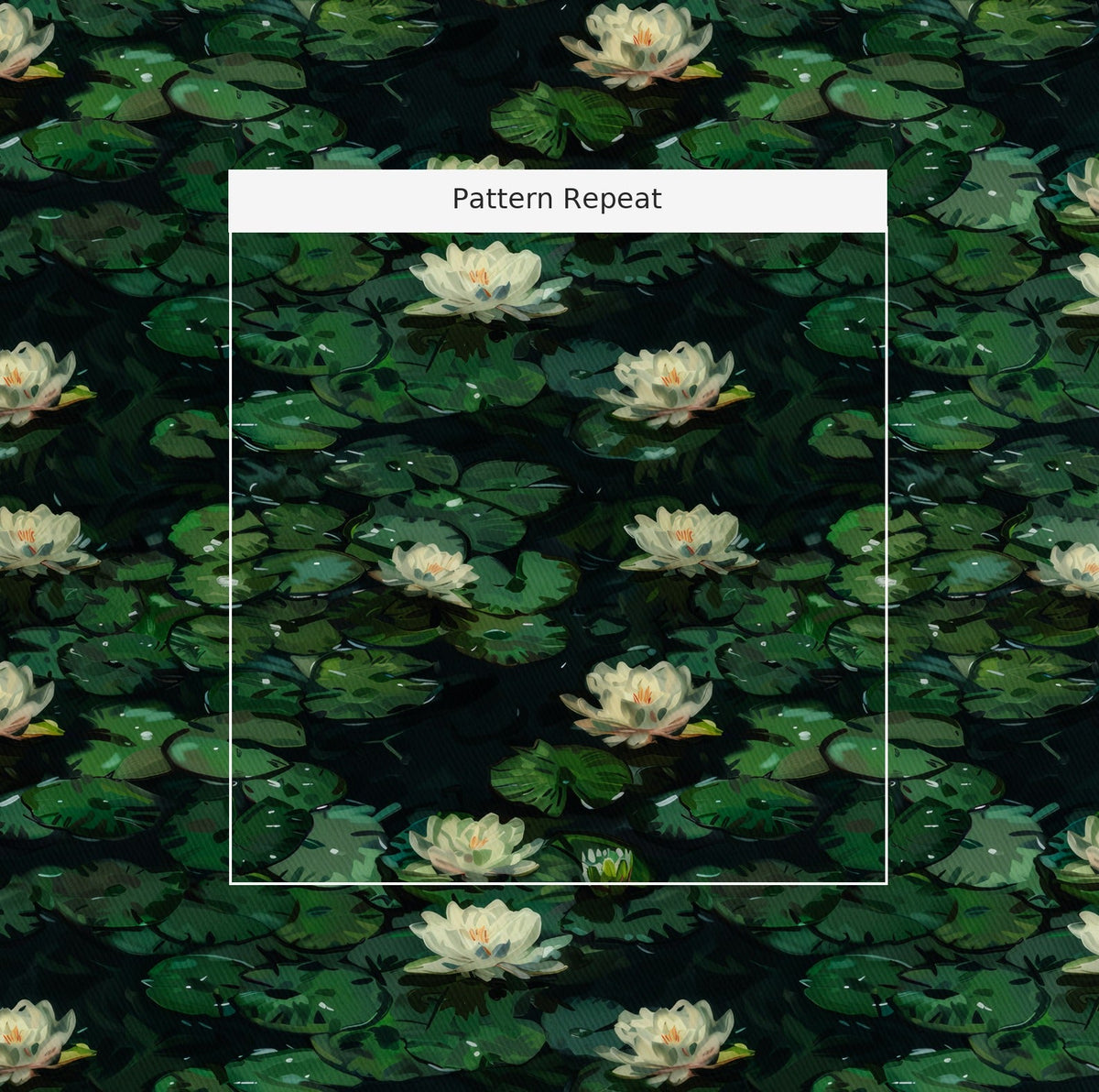 Milton Lillies - Fabric - Painted Paper