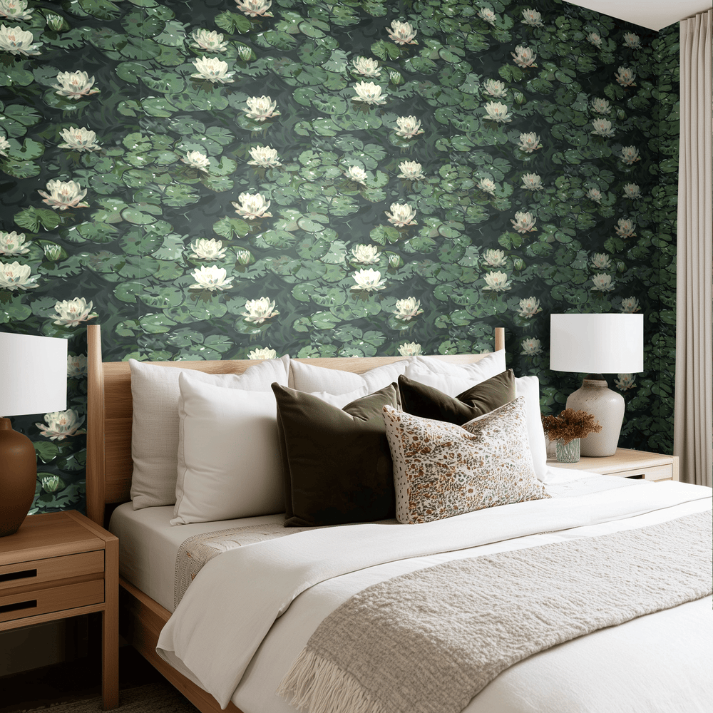 Milton Lillies Wallpaper - Painted Paper