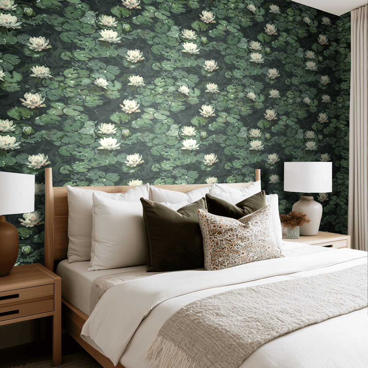 Milton Lillies Wallpaper - Painted Paper