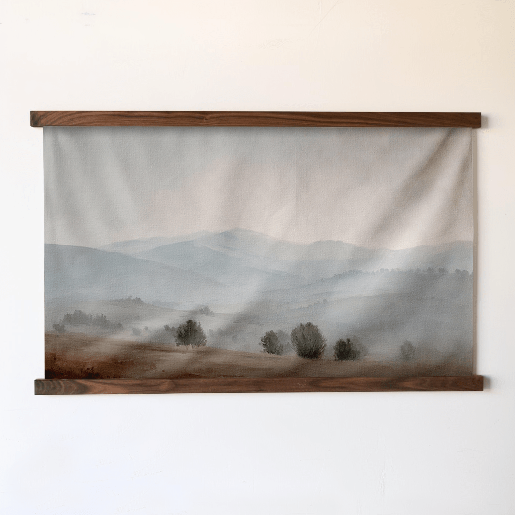 Misty Mountains - Tapestry - Painted Paper