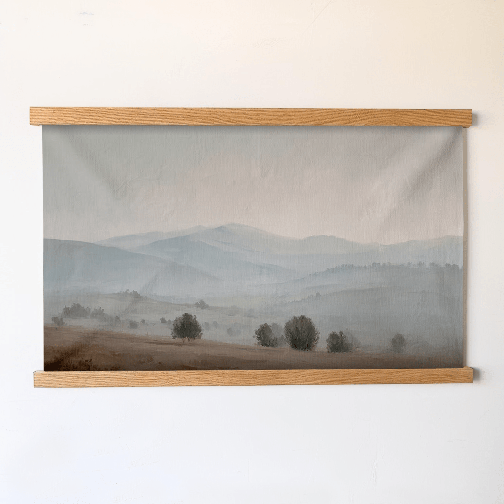 Misty Mountains - Tapestry - Painted Paper