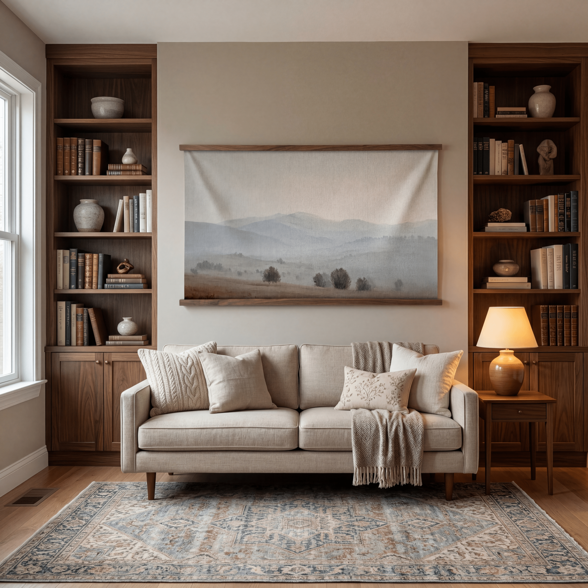 Misty Mountains - Tapestry - Painted Paper