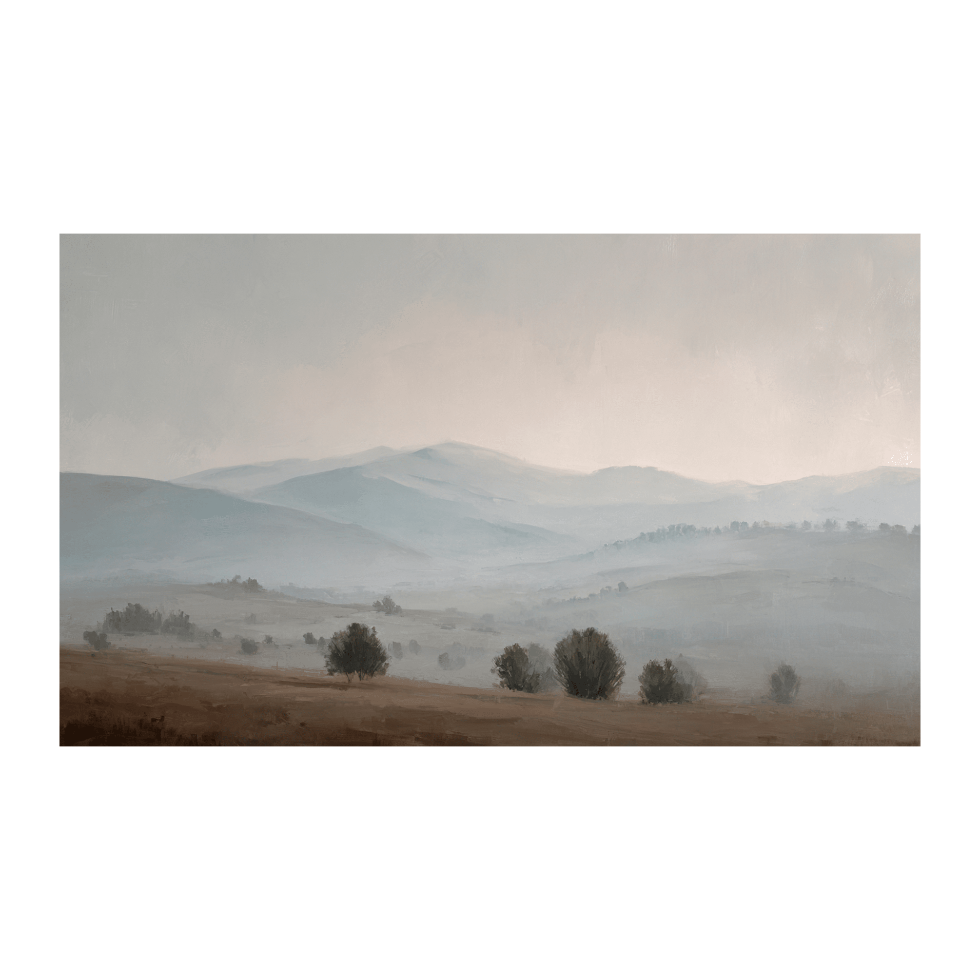 Misty Mountains - Tapestry - Painted Paper